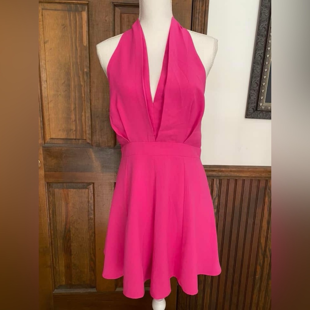 Elegant Pink Halter Romper